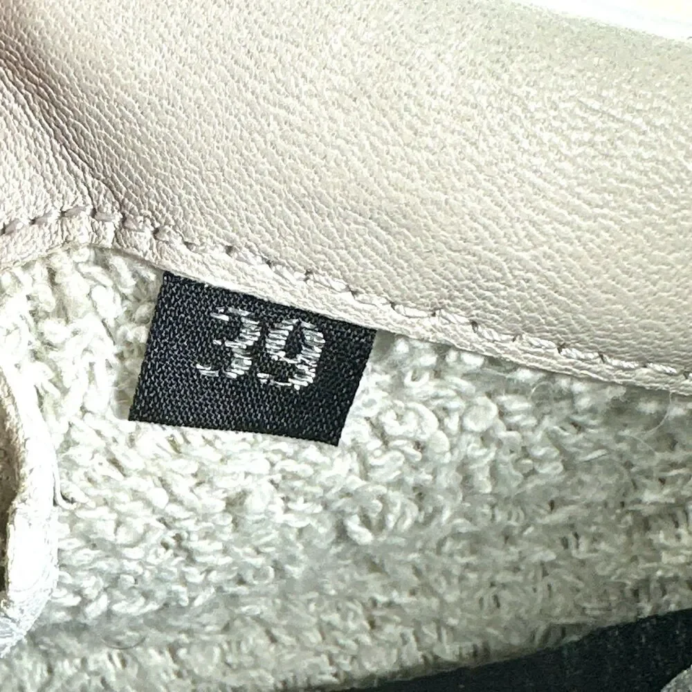 P448 Women Thea White Leather Grey Suede Sneakers Shoes Size 39 US 8.5 Italy - Picture 12 of 16